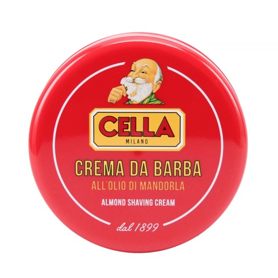 Crema pentru barbierit cu ulei de migdale Cella Milano 150 ml