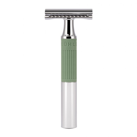 Aparat de ras clasic Safety Razor cu cap cu pieptene inchis si maner de metal Muehle R NEO 04 SR