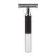 Aparat de ras clasic Safety Razor cu cap cu pieptene inchis si maner de metal Muehle R NEO 06 SR