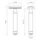 Aparat de ras safety razor cu cap cu pieptene închis Muehle R89 J80 - Ediție aniversară Aparat de ras safety razor cu cap cu pieptene închis Muehle R89 J80 - Ediție aniversară