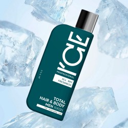 Șampon de păr și corp pentru bărbați, Natura Siberica ICE Total Hair & Body, utilizare zilnică, 250 ml