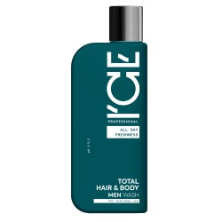 Șampon de păr și corp pentru bărbați, Natura Siberica ICE Total Hair & Body, utilizare zilnică, 250 ml