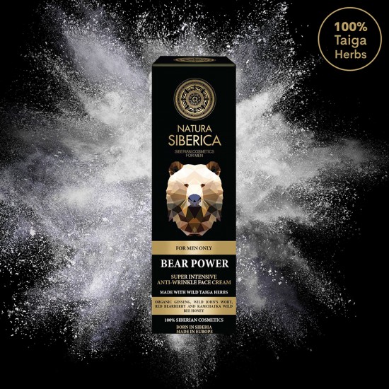 Crema de fata anti rid Natura Siberica for Men Bear Power 50 ml