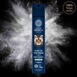 Sampon energizant 2 in 1 pentru corp si par Natura Siberica for Men Fury of the Tiger 250 ml