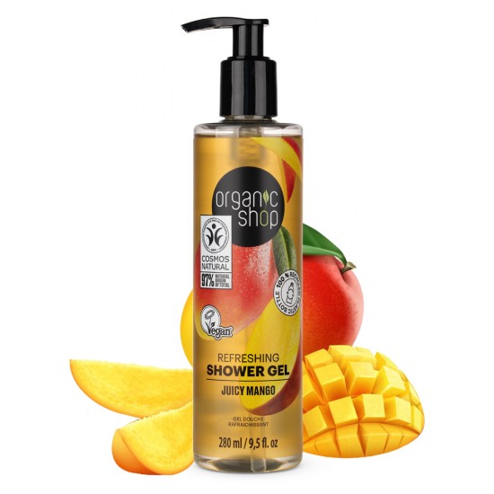 Gel de dus Organic Shop Refreshing Juicy Mango 280 ml