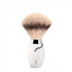 Pamatuf Silvertip Fibre cu maner de portelan Muehle 433 ED MEISSEN