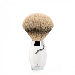 Pamatuf Silvertip Badger cu maner de portelan Muehle 493 ED MEISSEN